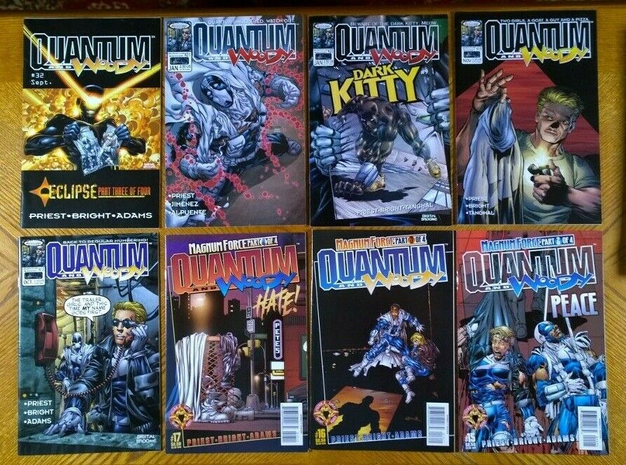 Quantum and Woody 15,16,17,18,19,20,21,32 - 8 Comic Lot in NM Condition