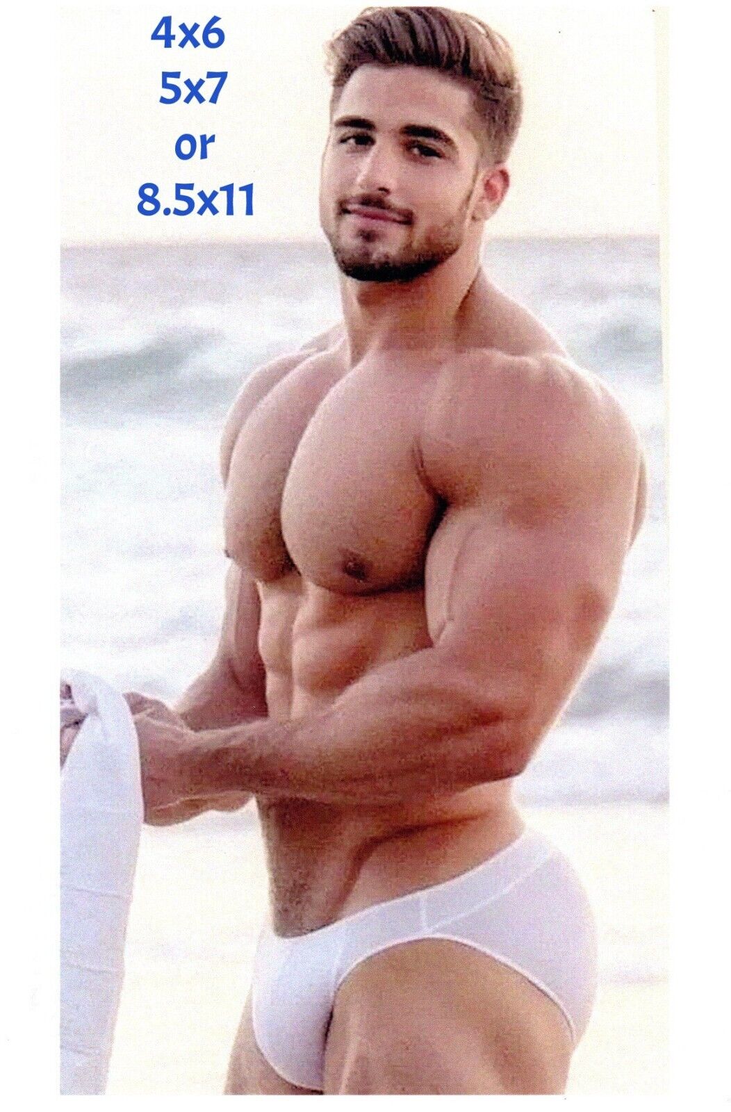 Handsome Muscular Male Bodybuilder Gay Interest Photo Photograph Reprint #20