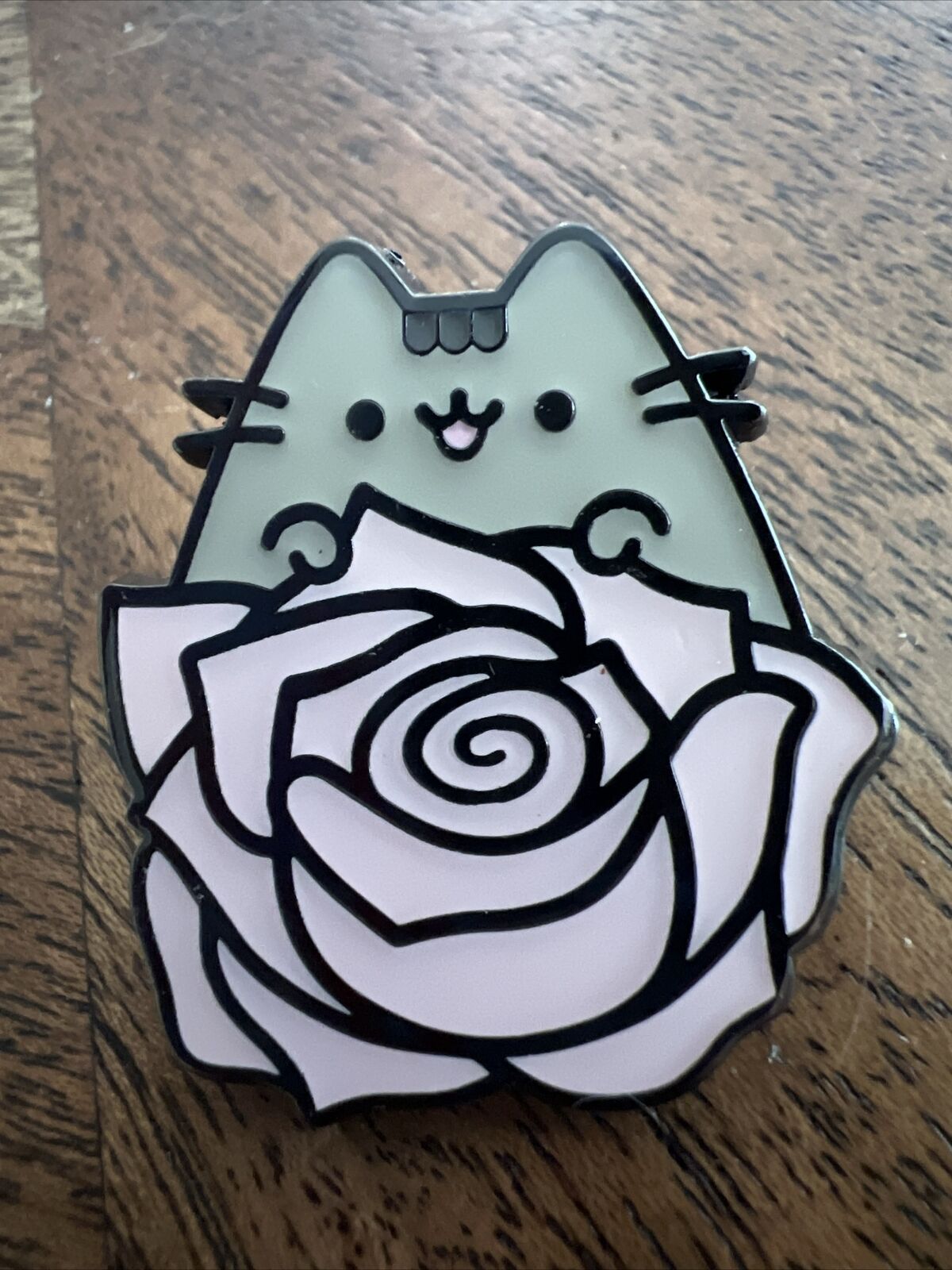 Pusheen Valentines ROSES Enamel Metal PIN Mystery Cat NEW with Box SHIPS FREE