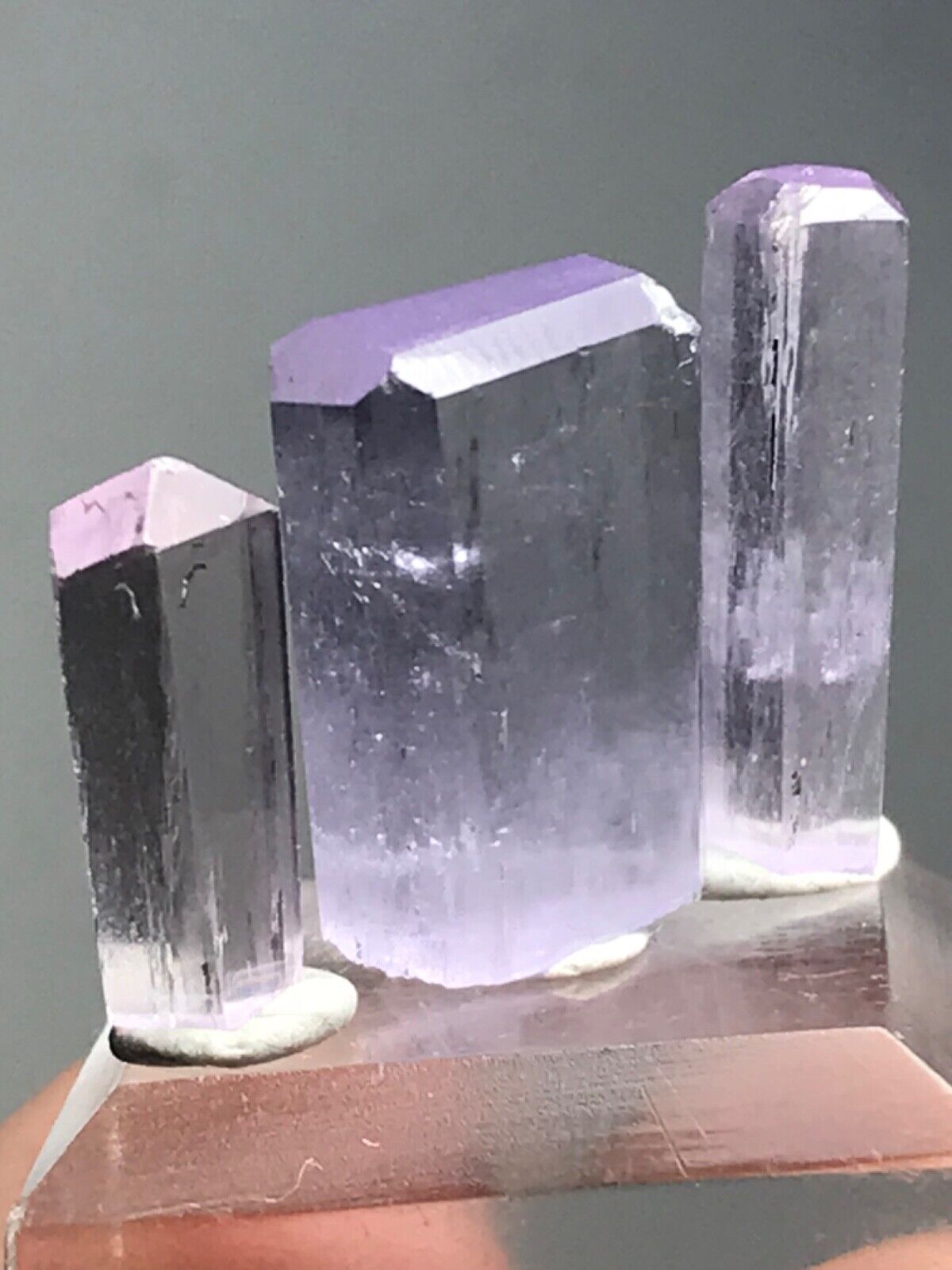 25 Cts AMAZING NATURAL POLISHED KUNZITE CRYSTALS LOT FROM AFGHANISTAN(a21)
