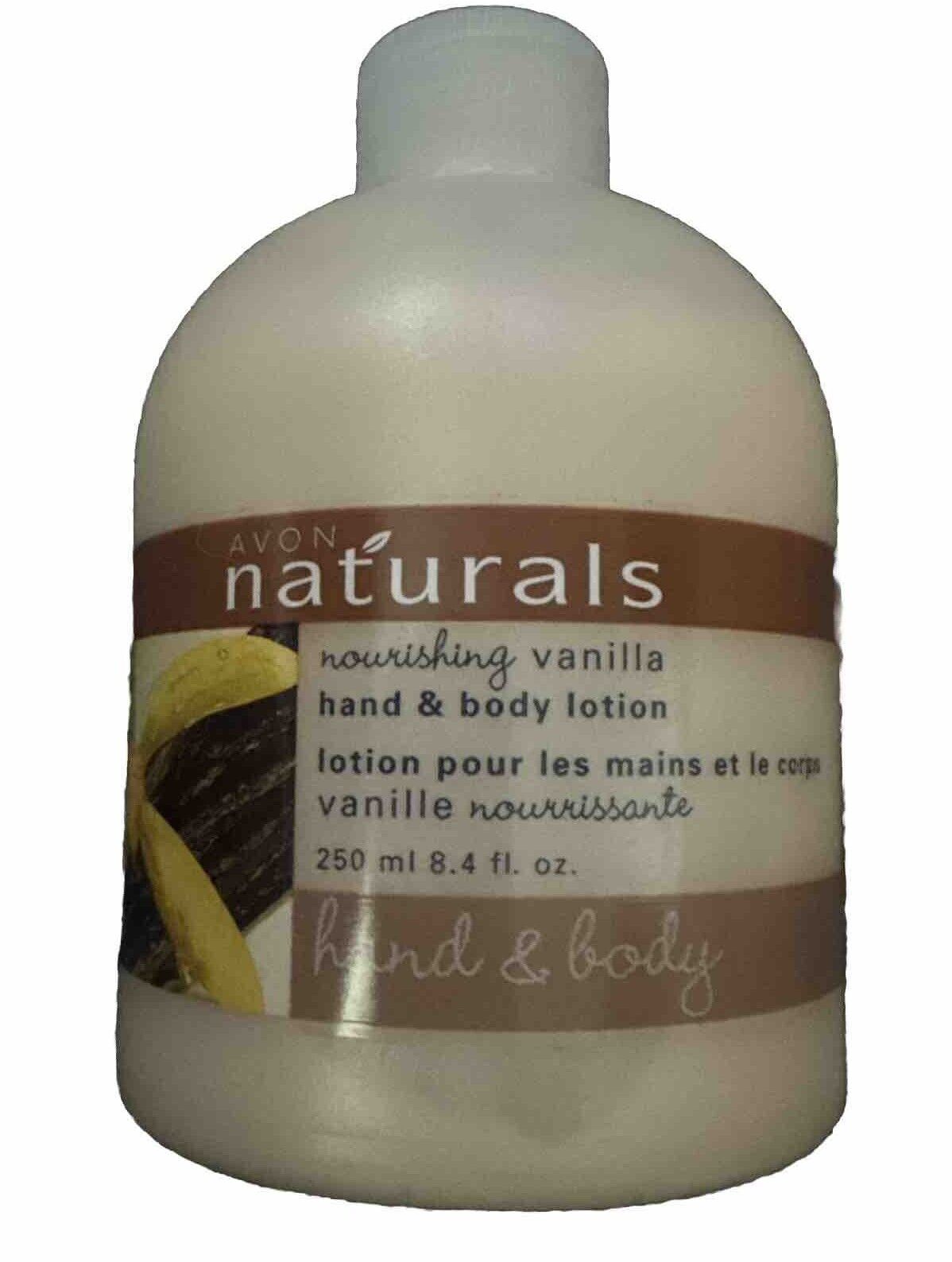 Avon Naturals Refreshing Hand & Body Lotion Vanilla 8.4 oz Sealed