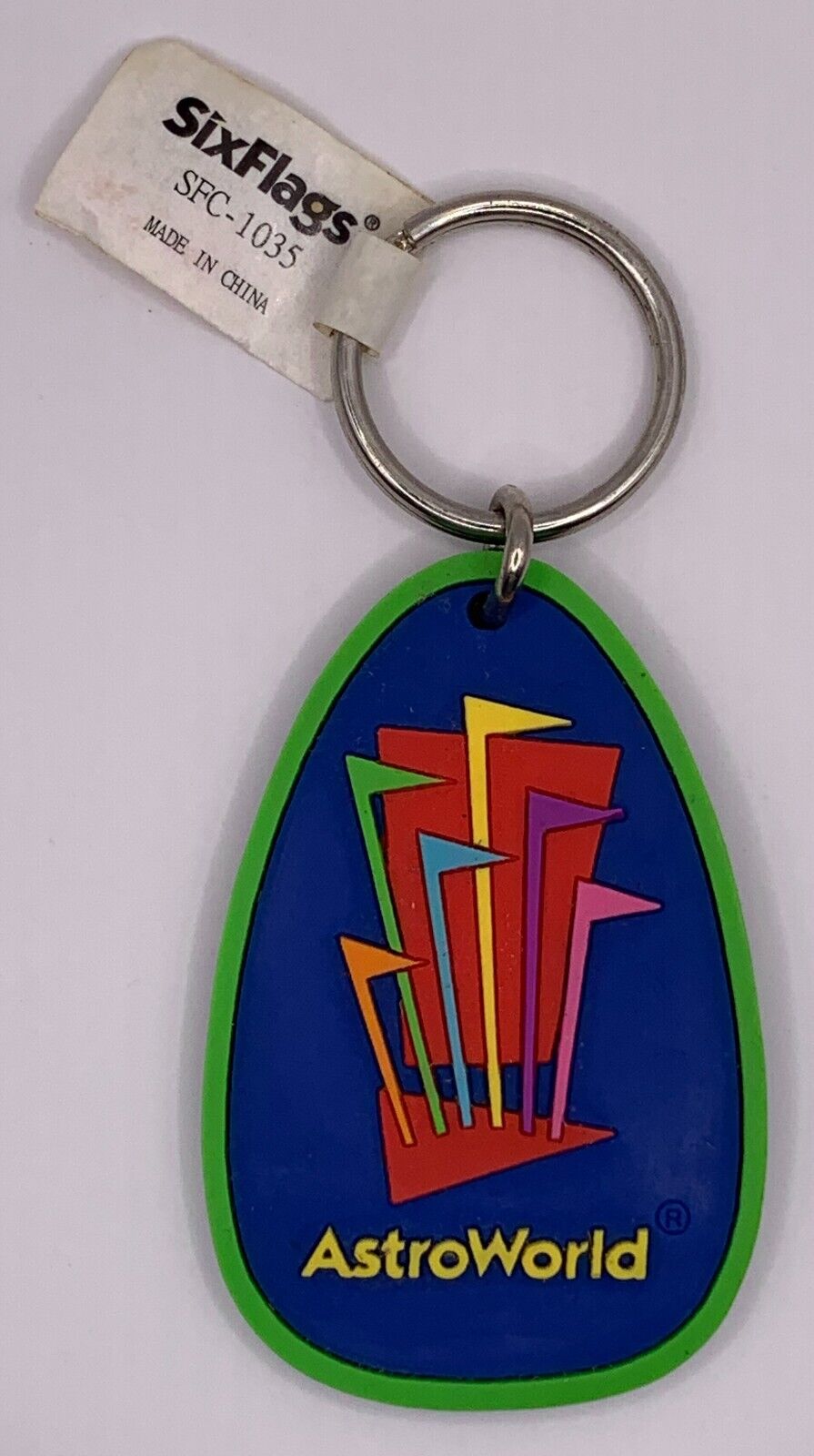 Six Flags AstroWorld Vintage Keychain Key Chain 2000 Houston