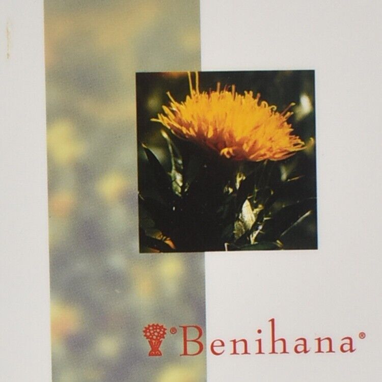 Vintage 1999 Benihana Japanese Restaurant Menu Seattle Washington