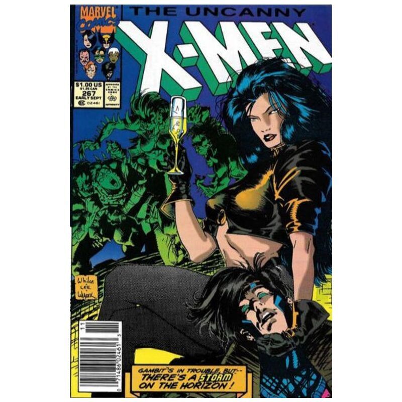 Uncanny X-Men (1981 series) #267 Newsstand in NM minus cond. Marvel comics [l&