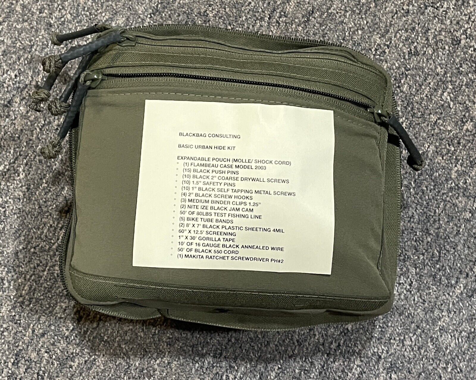 BlackBag Consulting Urban Sniper Hide Complete Kit. Ranger Green
