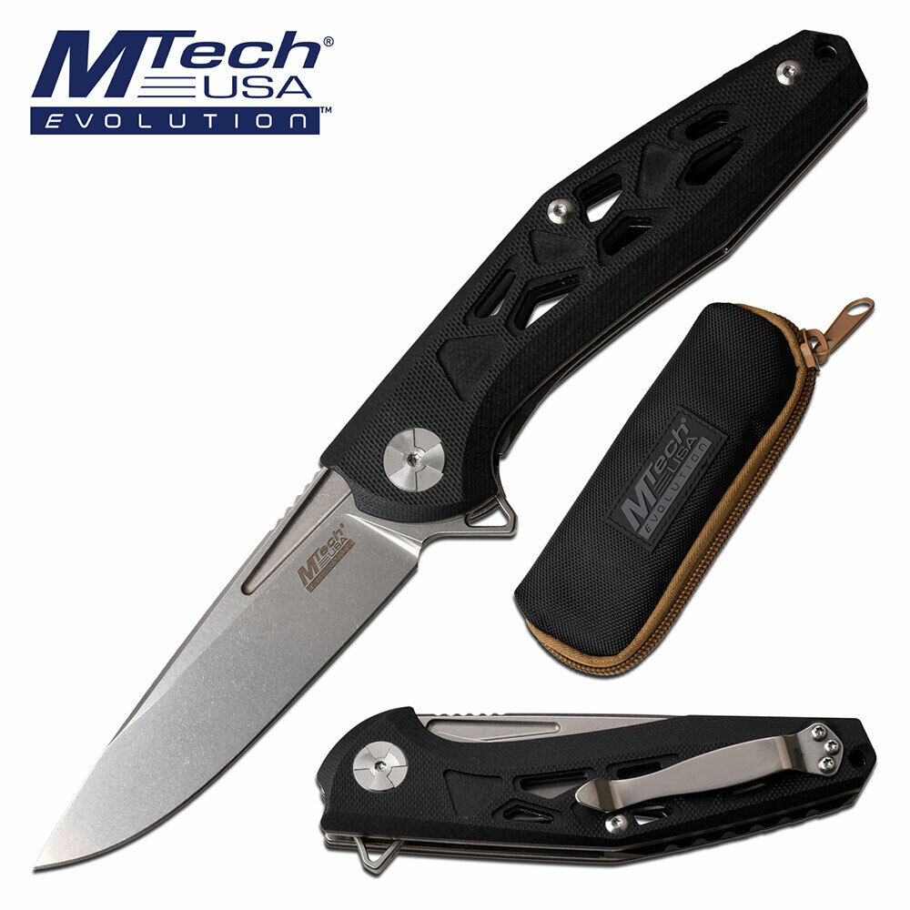 Mtech Evolution Ball Bearing Open Pocket Knife D2 Tool Steel Folder G10 FDR027 