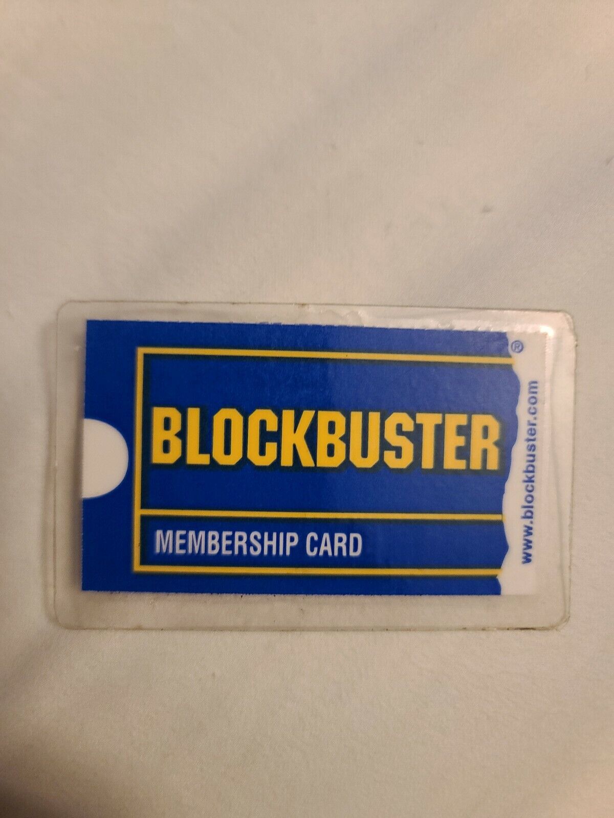 VINTAGE ONE OF A KIND EXTREMELY RARE BLOCKBUSTER VIDEO LAMINATED MEMBERSHIP CARD