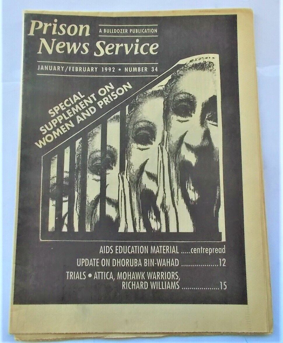 Prison News Service #34 Jan-Feb 1992 Women In Prison Ramona Johnson Africa MOVE