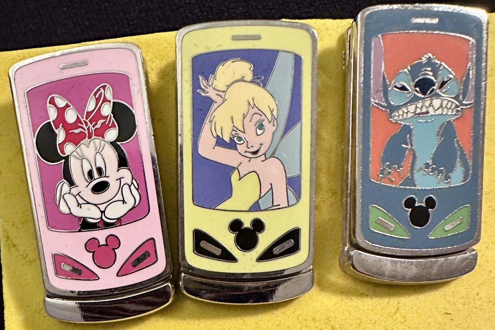 Cell Phone Slider Pins 3- 2008 Disney Pin