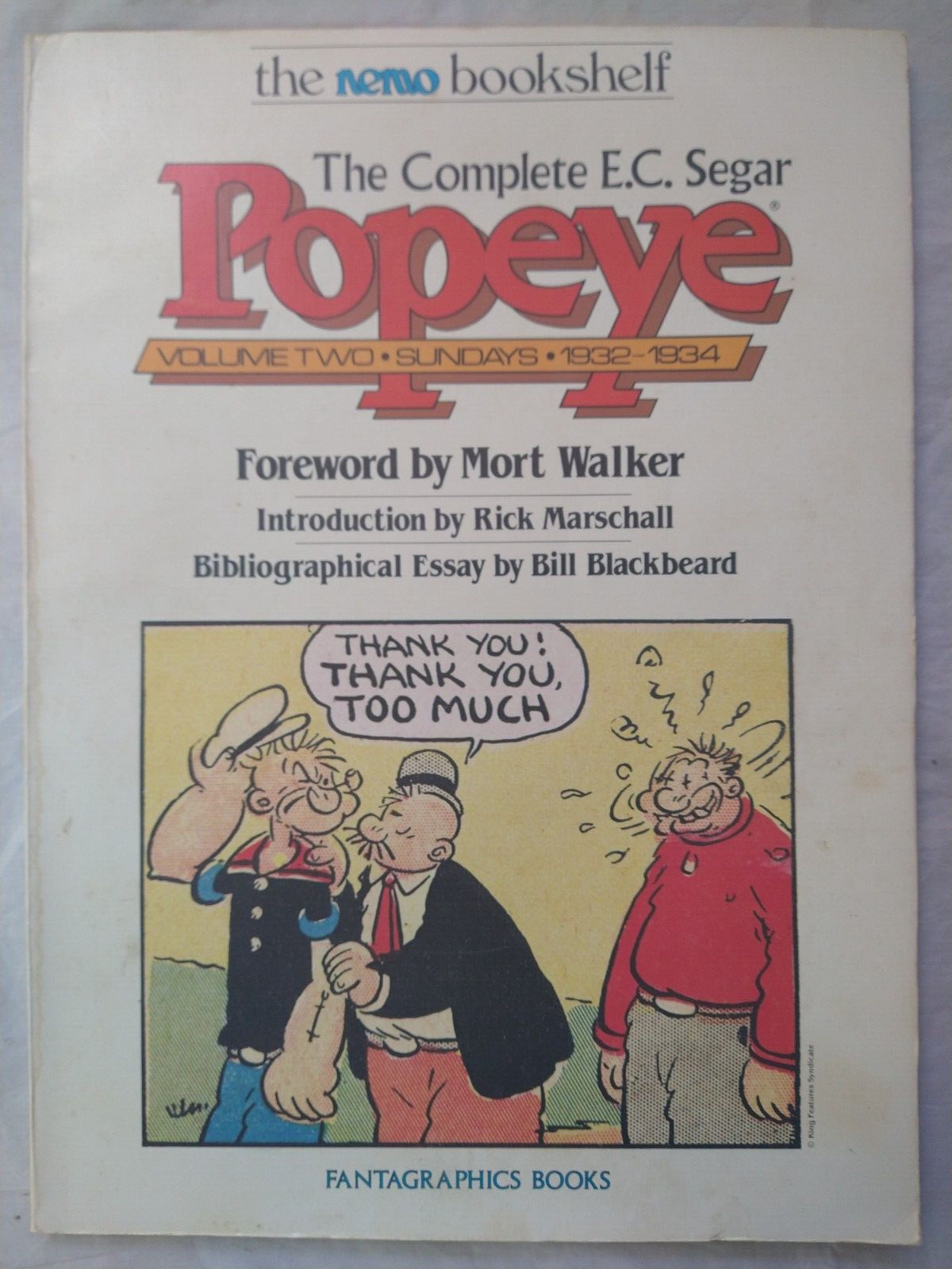 The Complete E.C. Segar Popeye Volume Two: 1932-1934 Fantagraphics Books
