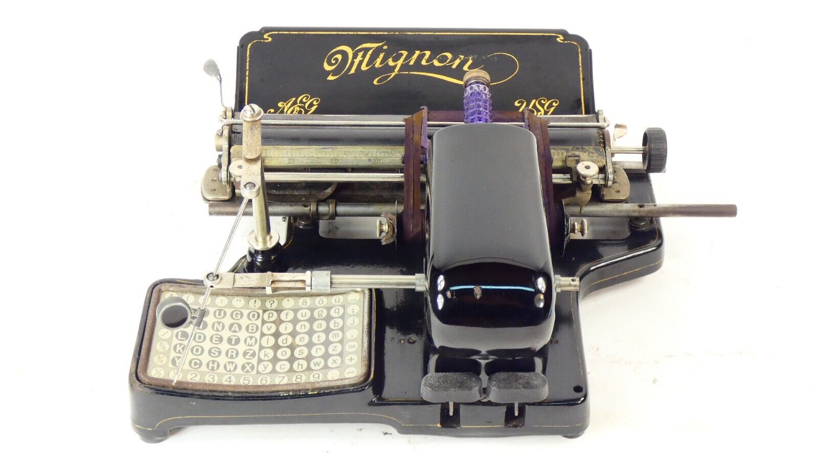 Rare  MIGNON Nº2B Typewriter 1913 Schreibmaschine Machine a Ecrire