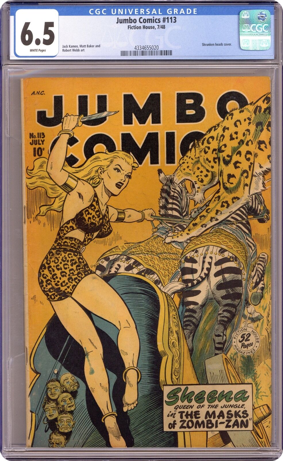 Jumbo Comics #113 CGC 6.5 1949 4334655020