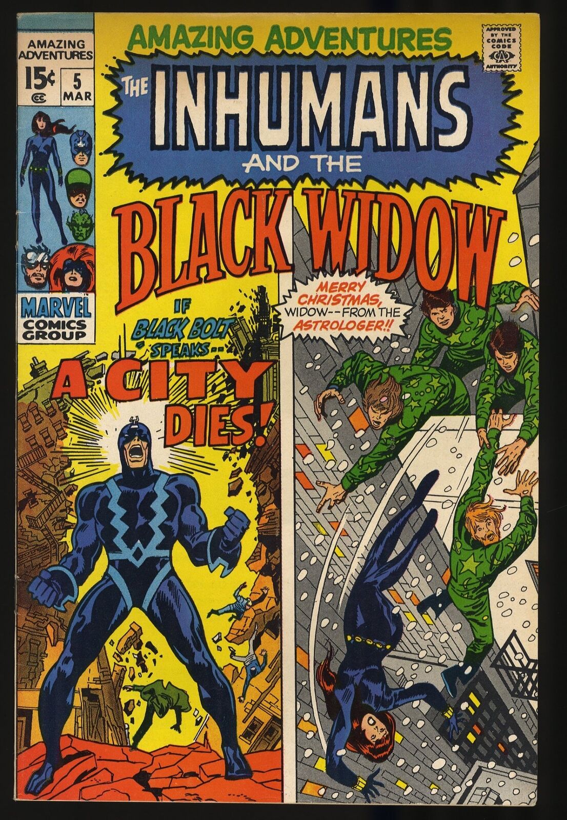 Amazing Adventures #8 VF+ 8.5 Black Widow Inhumans Thor Marvel 1971