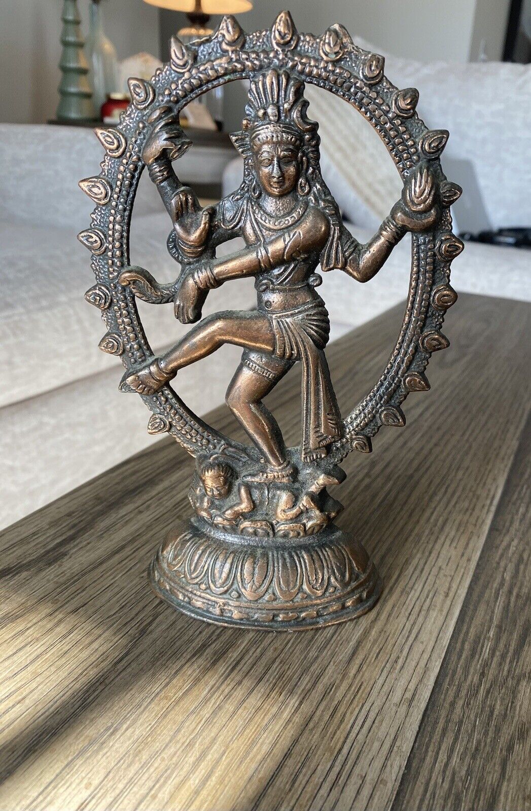 Vintage Brass Dancing Shiva Figure Statue Nataraja (3 Statues)