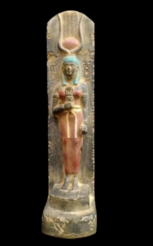 Rare Statue of Hathor Goddess of Heaven Love in Ancient Egyptian Antique BC
