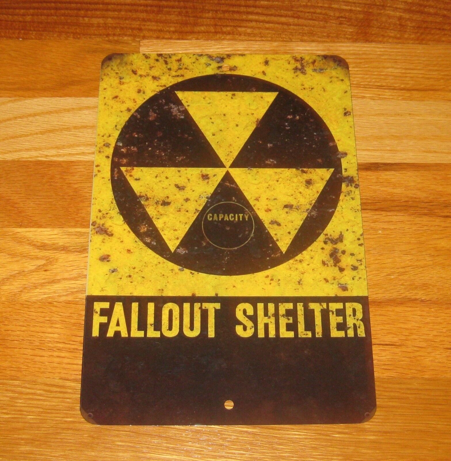 Fallout Shelter Nuclear Retro Vintage Look Rusted Reproduction Metal Sign-
