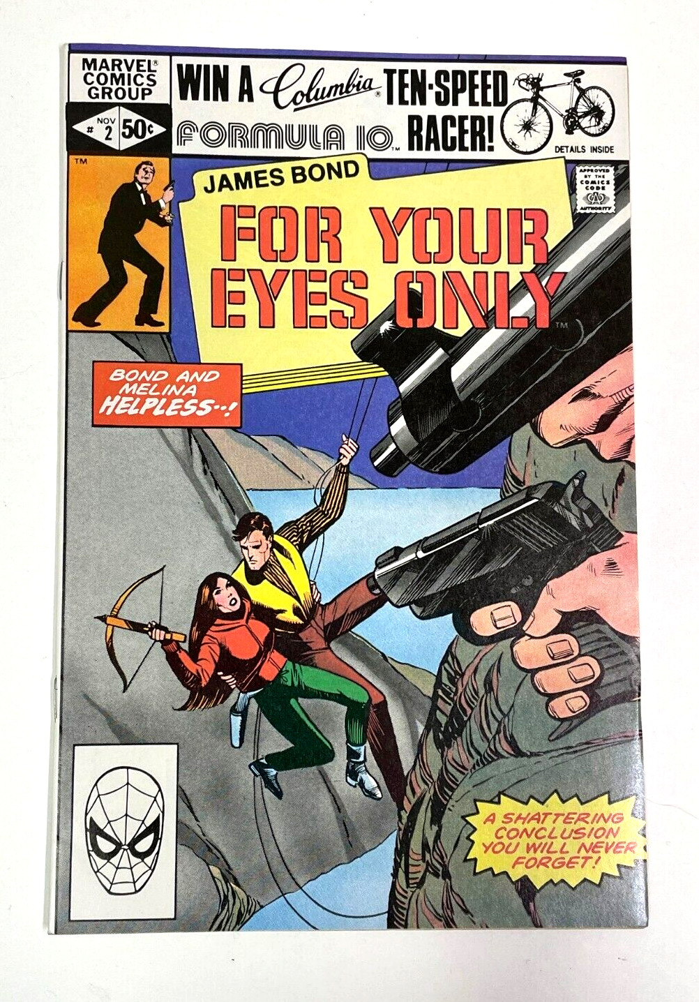 James Bond For Your Eyes Only #2 NM (1981 Marvel) Movie, Origin