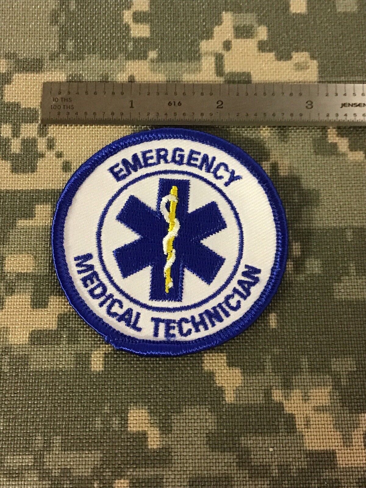 Emergency Medical Technician EMT Star Of Life Medical Personnel 2.5” Patch JJ-3