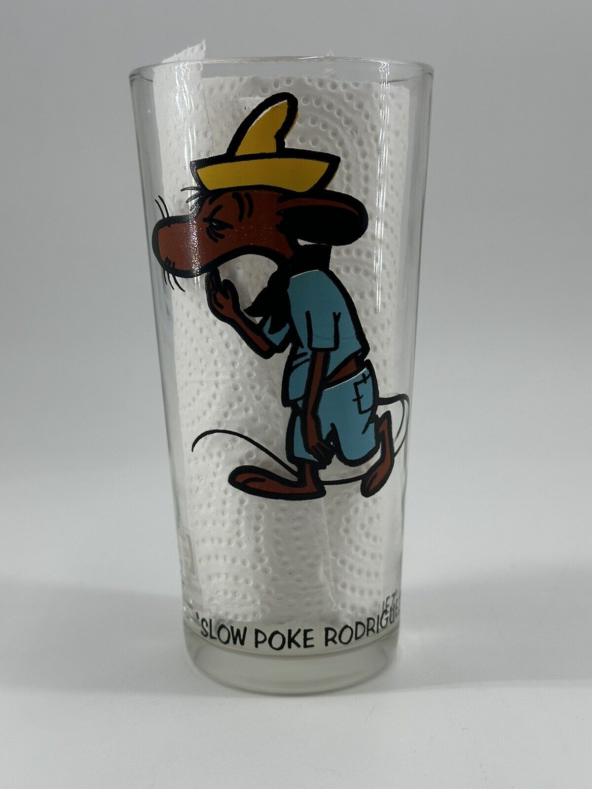 Rare Vintage 1973 Slow Poke Rodriguez Brockway Glass Looney Tunes Warner Bros