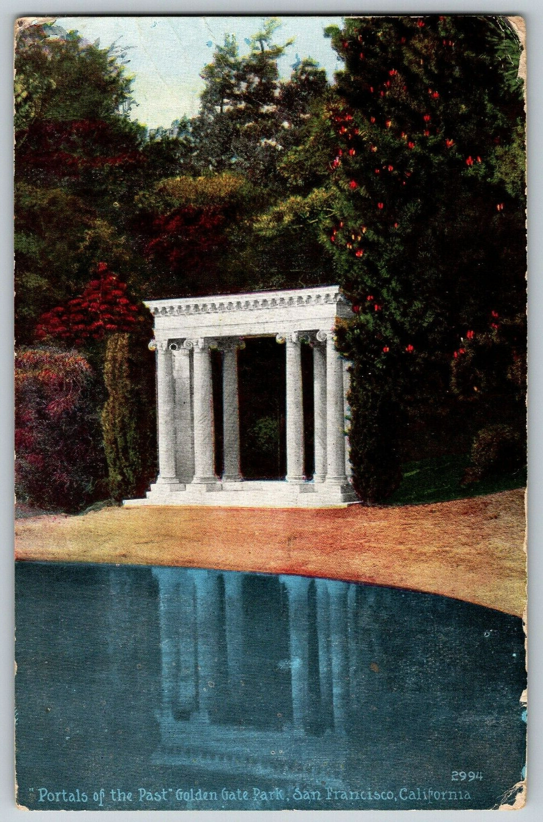San Francisco, California - Golden Gate Park - Vintage Postcard Posted 1921
