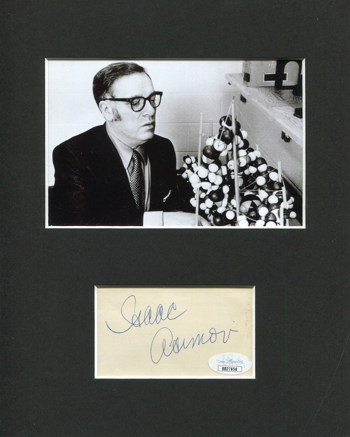 Isaac Asimov Foundation I, Robot Author Rare Signed Autograph Photo Display JSA