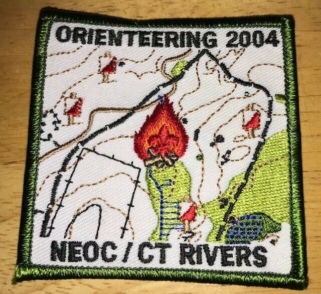 NEOC CT Rivers New England Orienteering Club 2004 Patch BSA  Boy Scouts