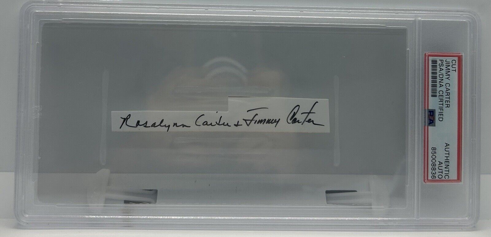 Jimmy Carter & Rosalynn Signed Cut Autograph PSA DNA Signature POTUS