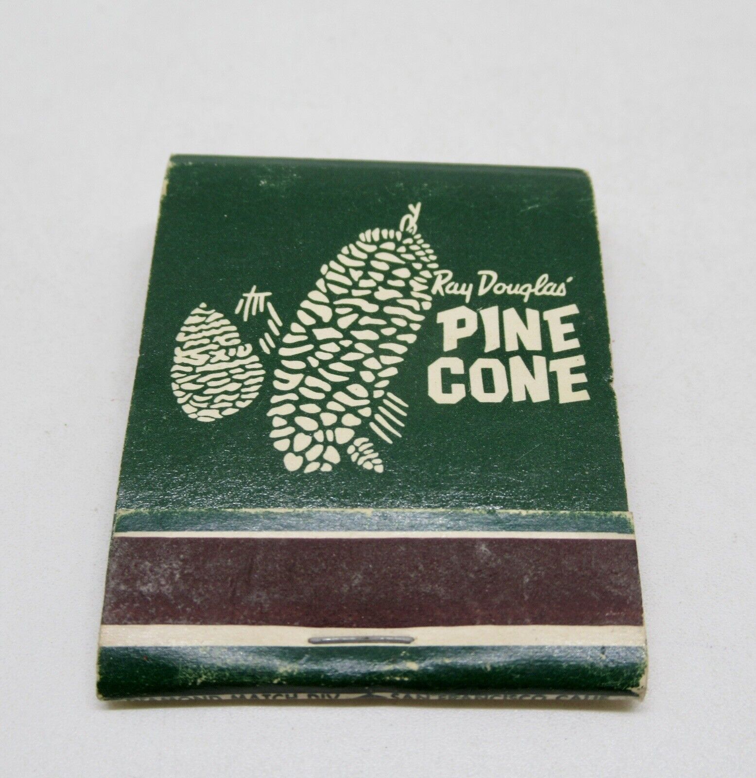 Ray Douglas\' Pine Cone Branding Iron Merced San Jose California FULL Matchbook