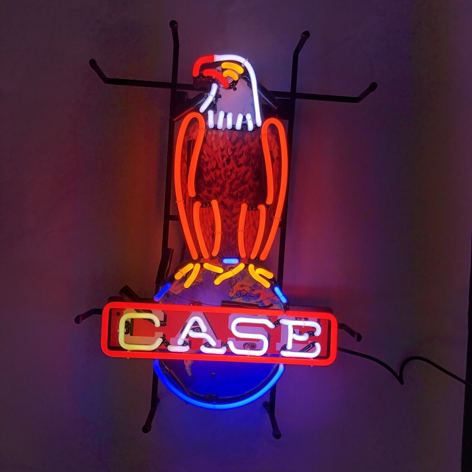 Case Eagle Farm Equipment Lamp Neon Light Sign With HD Vivid Printing 24\