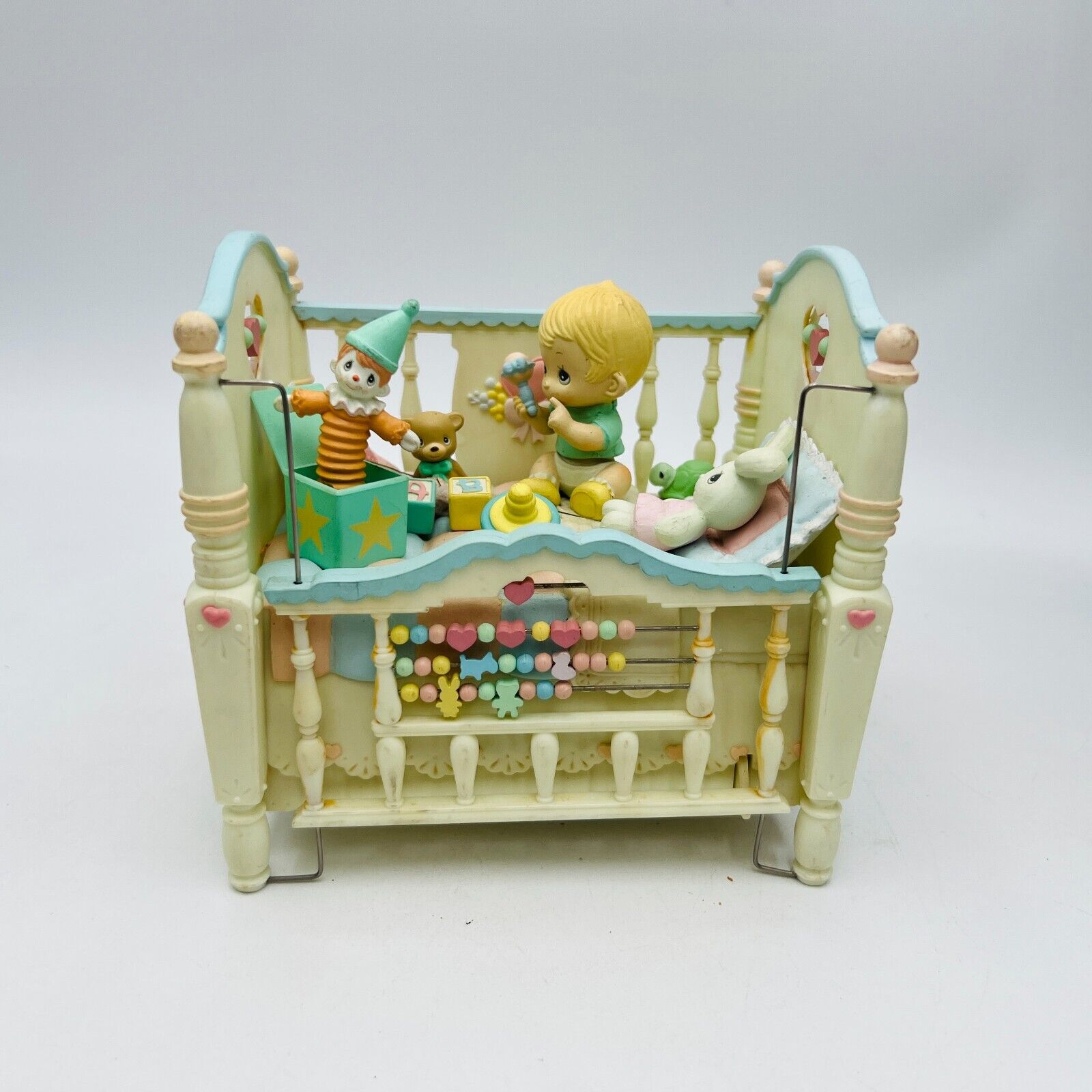 Precious Moments Expressions Crib 1993 Enesco HEAVEN BLESS YOU-Sound not Working