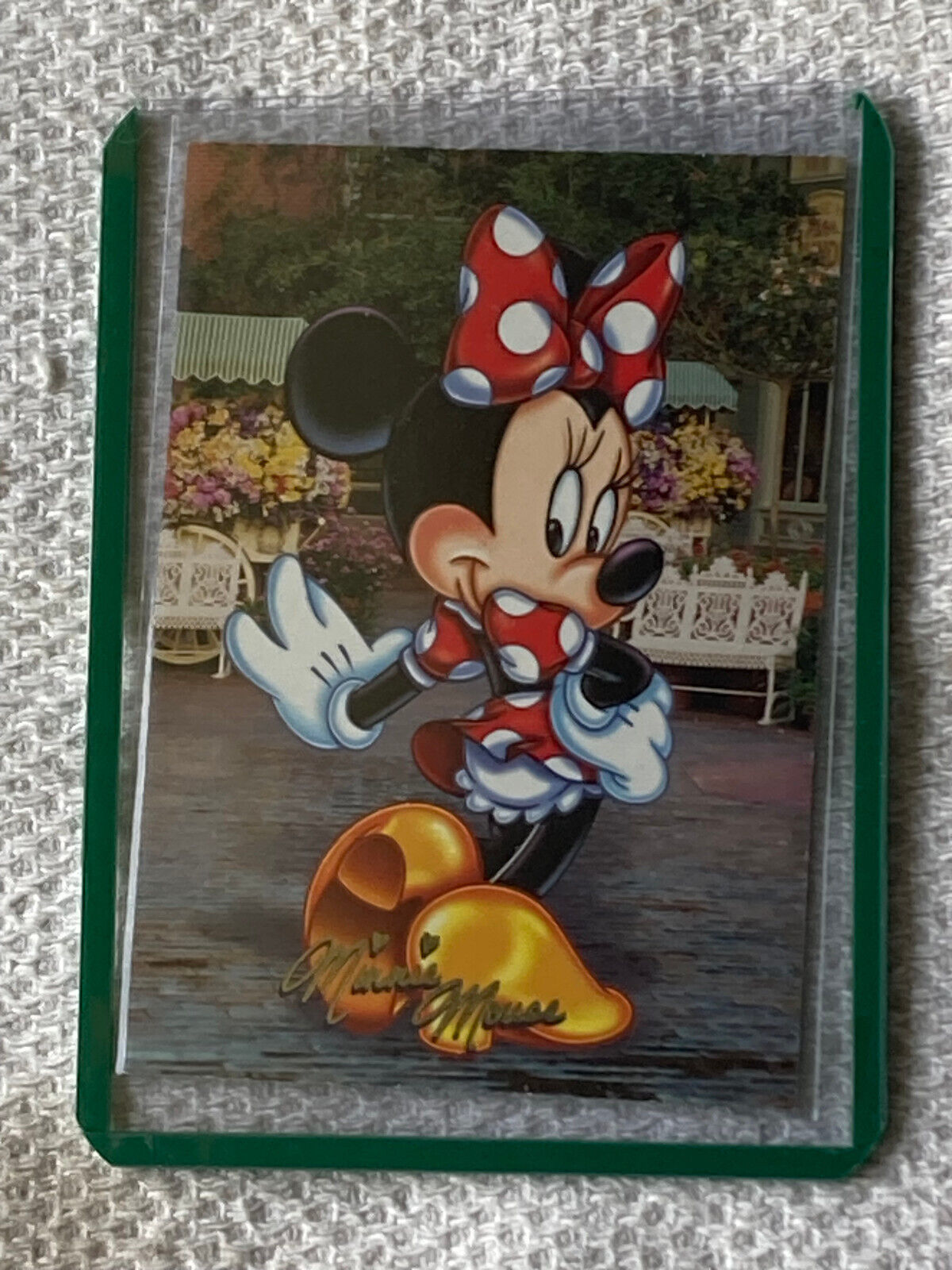 2001 Walt Disney World Signature Series I Card NM Minnie Mouse #2 Gold Parallel