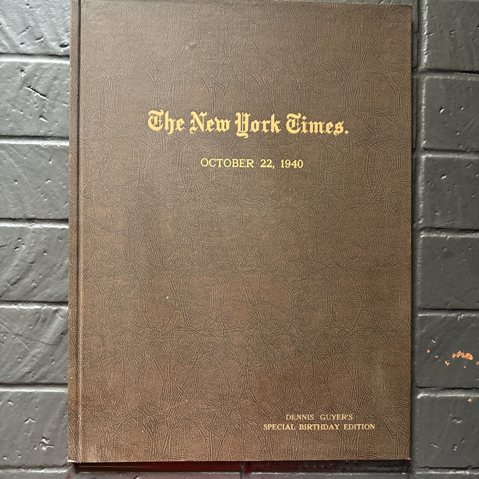 Rare Historical Vintage The New York Times Newspaper Dated October 22 1940