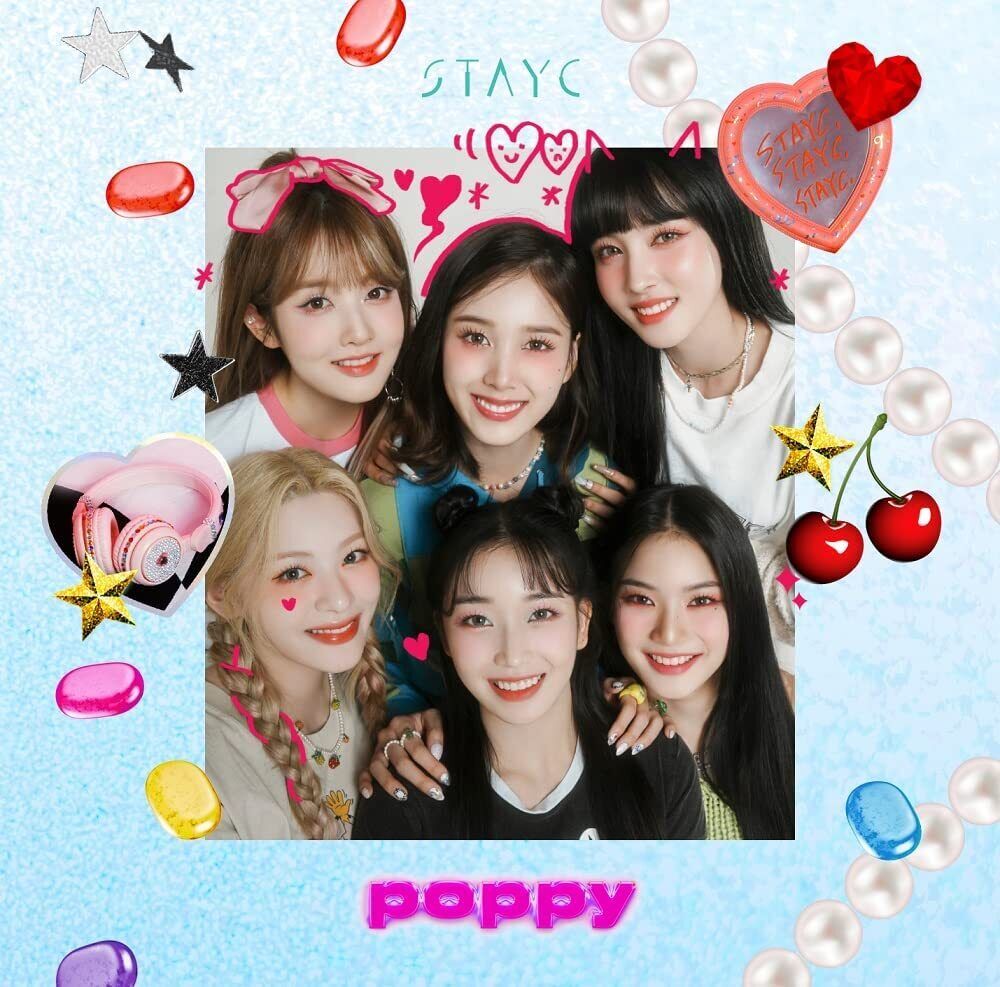 STAYC POPPY CD+Booklet+Photo Card  First Edition
