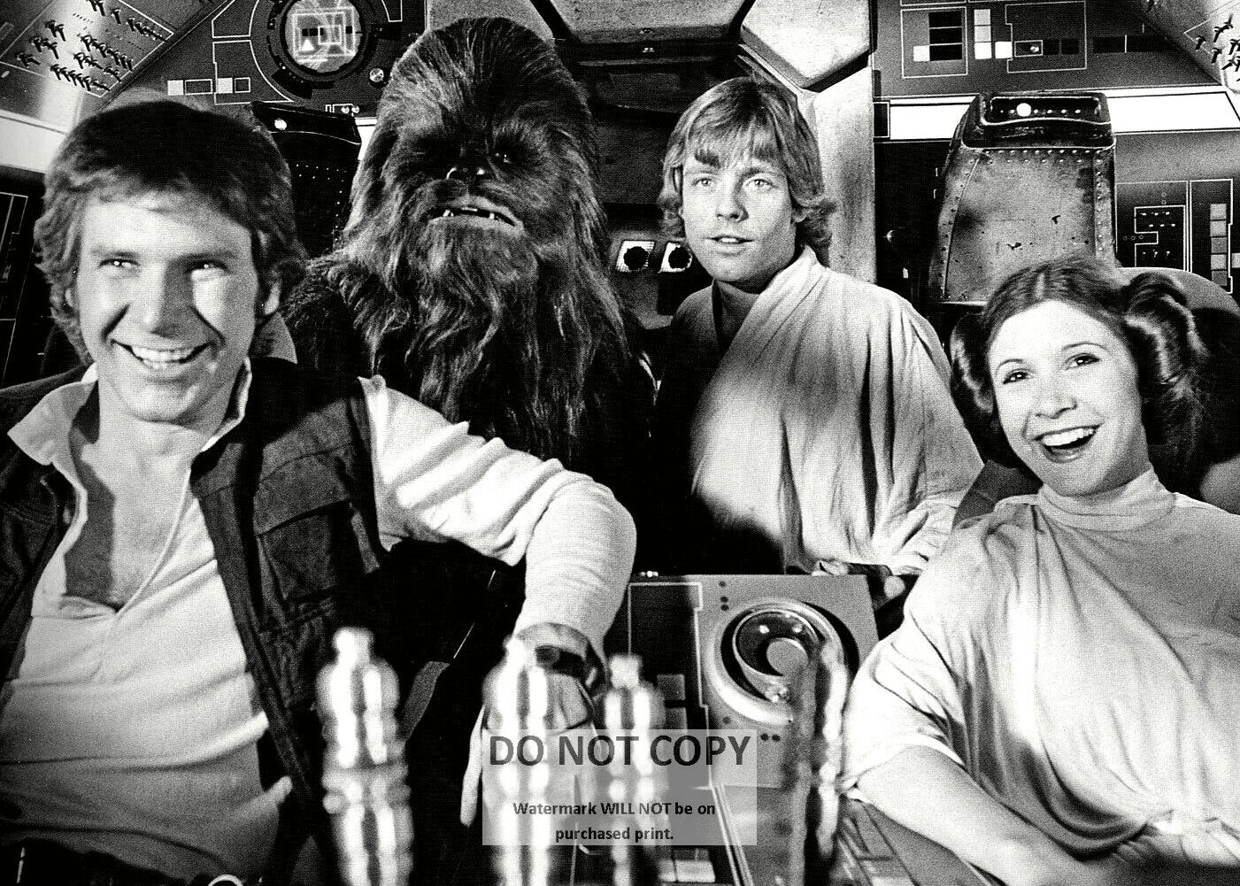 *5X7* PUBLICITY PHOTO - HARRISON FORD, MARK HAMILL & CARRIE FISHER (ZZ-659)