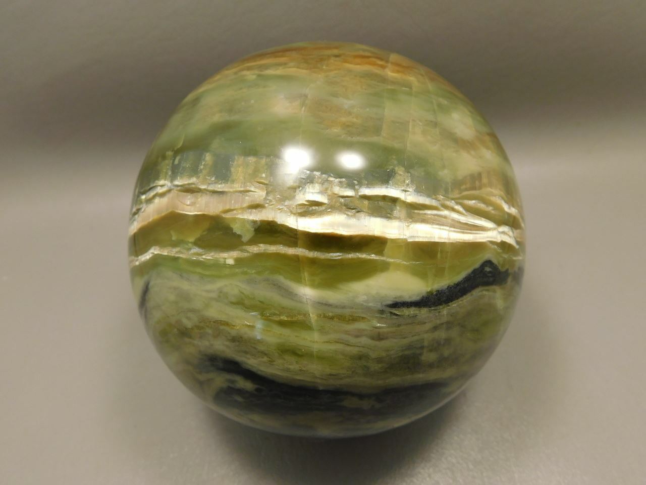 Large Stone Sphere  Arizona Pietersite 4.25 inch Rock Tigereye Ball #OL1
