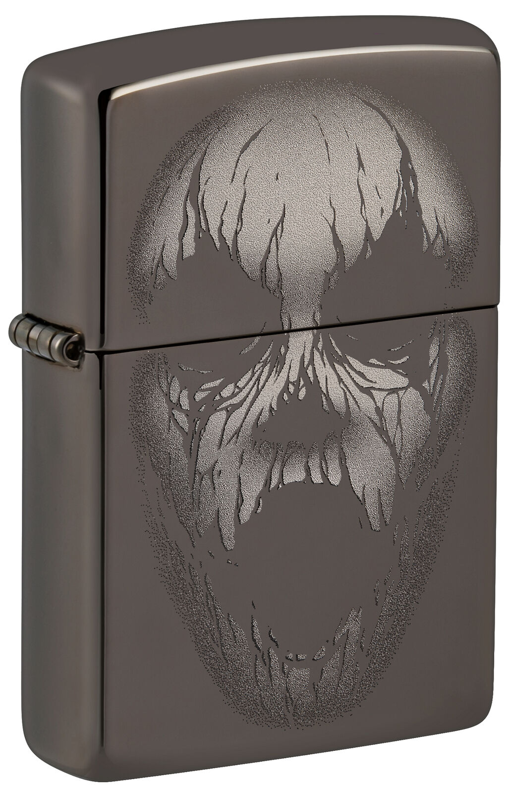 Zippo Screaming Monster Design Photo Image Black Ice Windproof Lighter, 49799