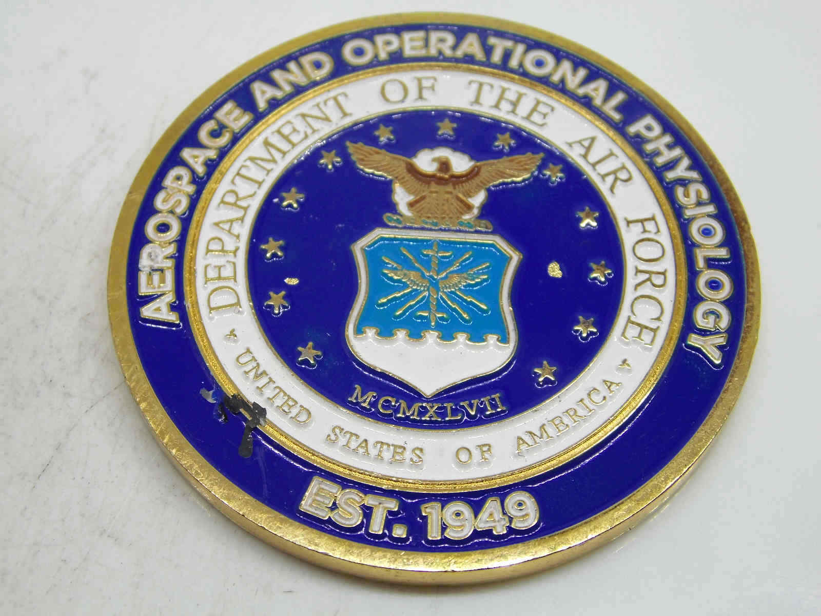 UNITED STATES AIR FORCE AEROSPACE AND OPERATIONAL PHYSIOLOGY CHALLENGE COIN