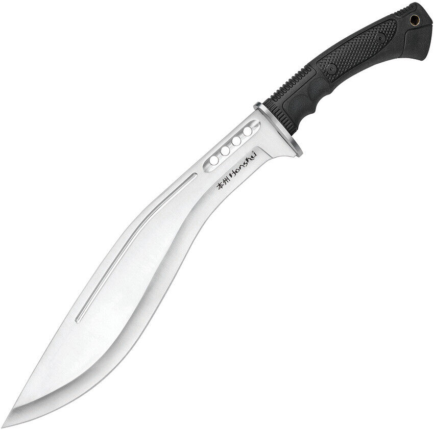 United Cutlery Honshu Boshin Kukri Stainless Satin Fixed Blade Black Knife 3241
