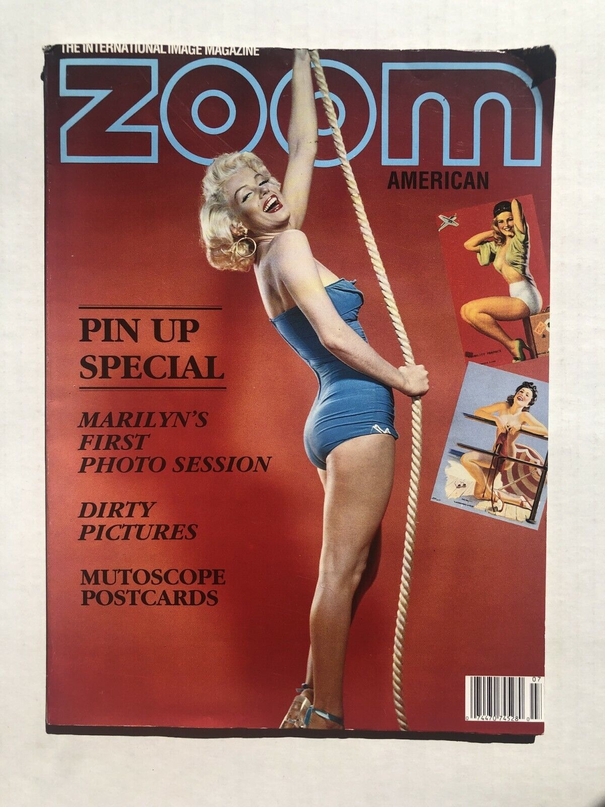1989 Zoom Magazine Pinup Girl Issue w/ Marilyn Monroe's First Photo Shoot