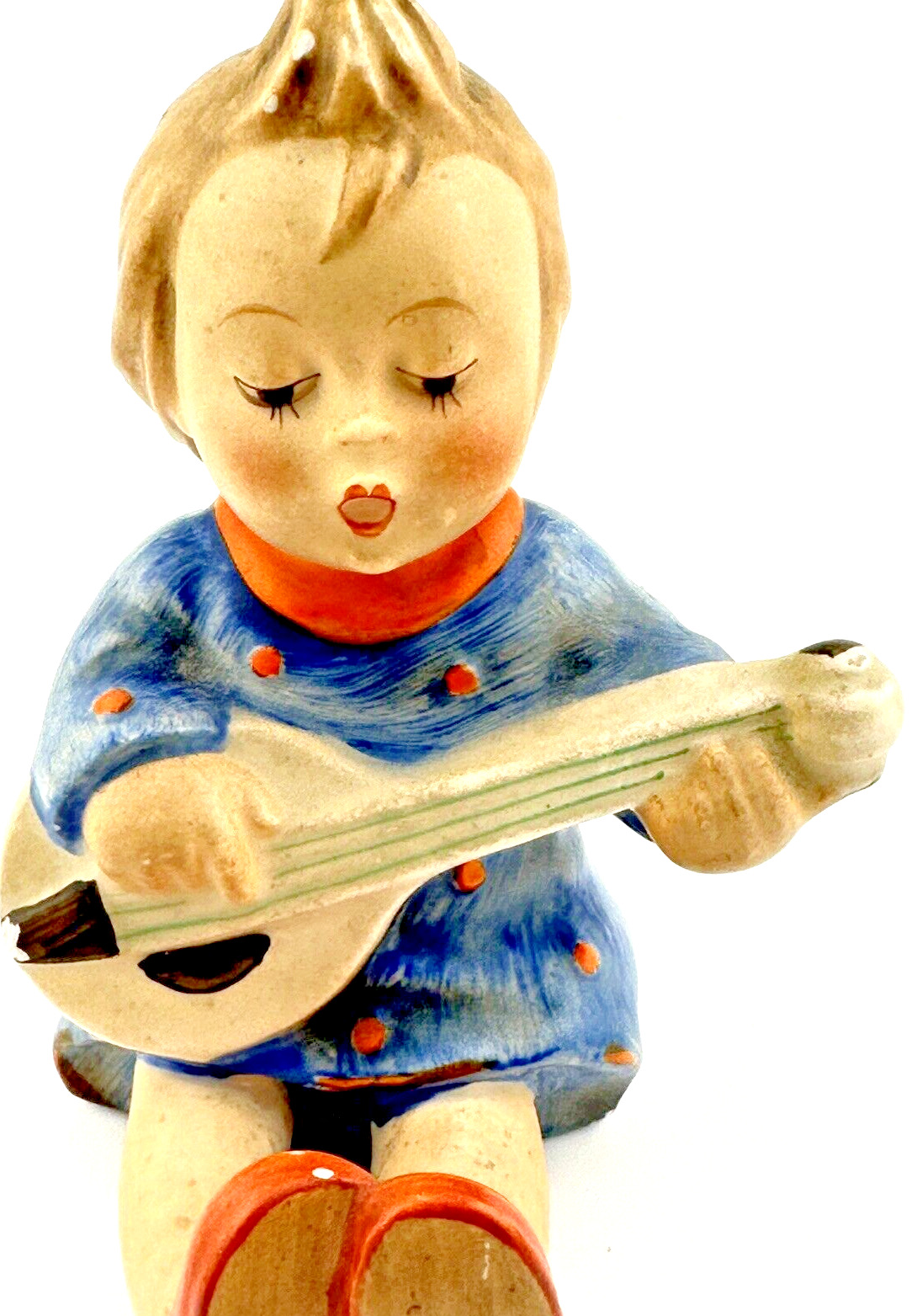 Hummel Goebel Joyful Girl Lute Guitar 53 TMK-2 1950-59 4\