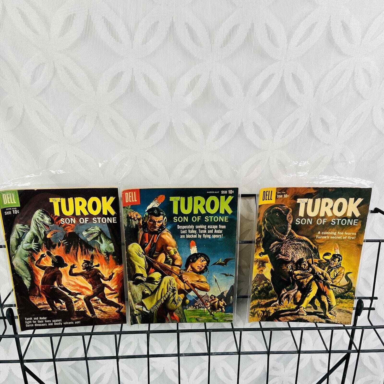 Turok Son of Stone 18-20 Dinosaur Cover (Dell 1960)