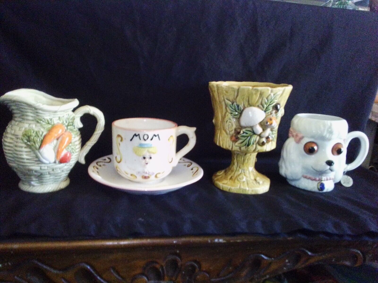 Lot of 4 Unusual Vintage Collectables 3 are Unusual Lefton PCs and a Rare...