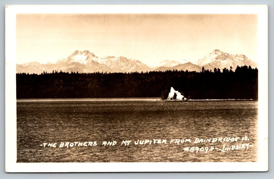 RPPC Bainbridge  Washington  Mt. Jupiter  Photo Postcard  c1950