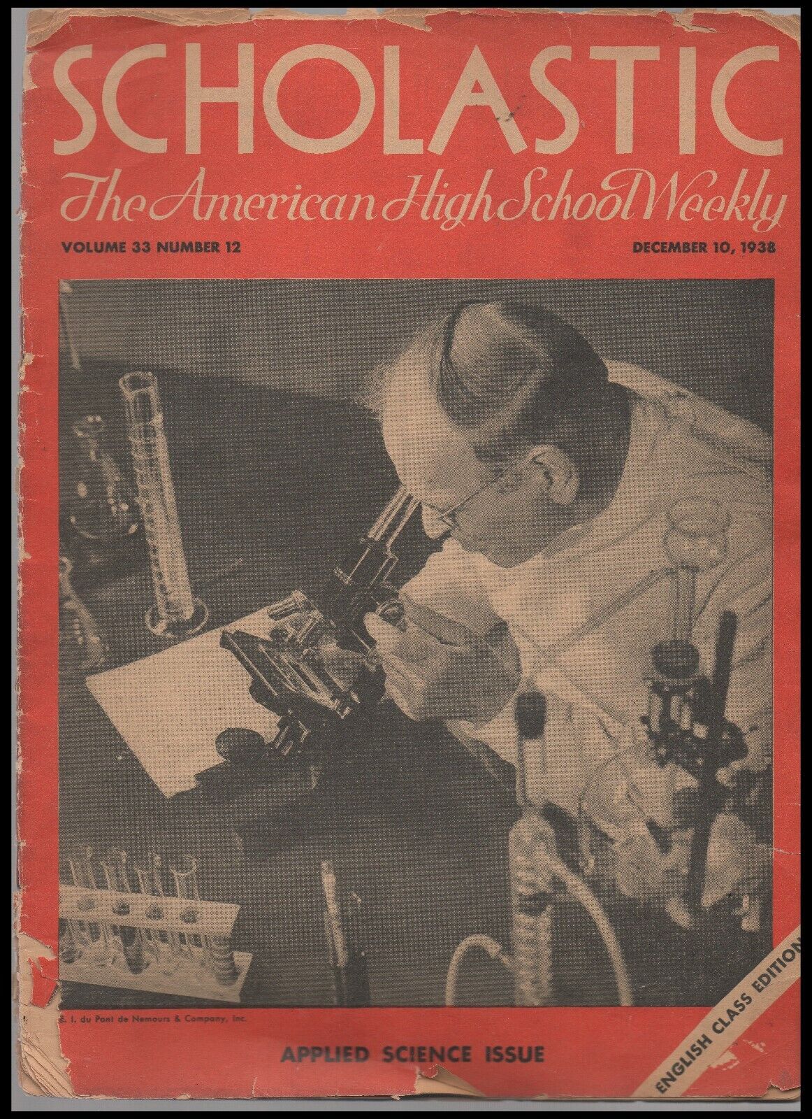 SCHOLASTIC AMERICAN HIGH SCHOOL WEEKLY 1938 Science & Technology
