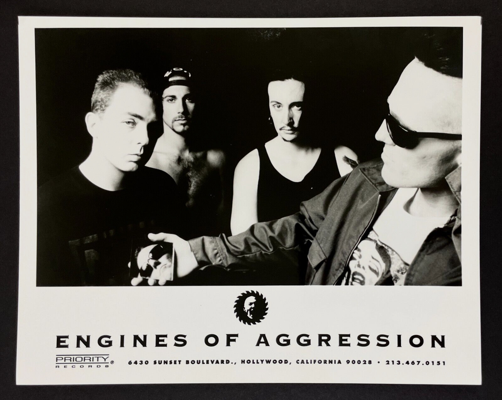 1990s Engines Of Aggression Industrial Metal Rock Band Vintage Promo Photo