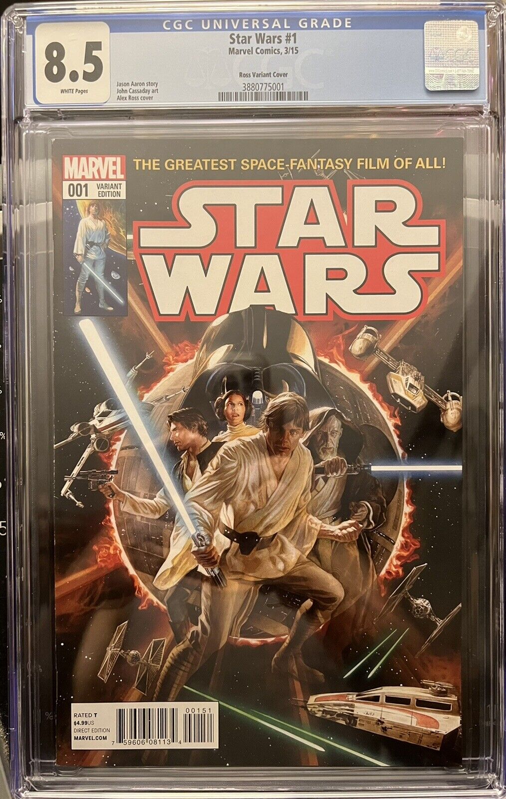 Star Wars 1 Alex Ross variant CGC 8.5 Now With QR Code