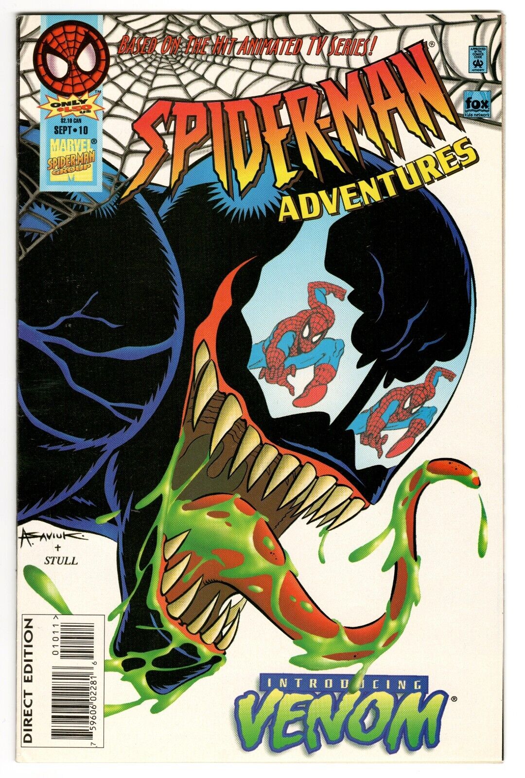 Spider-Man Adventures #10⋅1995 1st App Of Venom based off of the animated 🔑