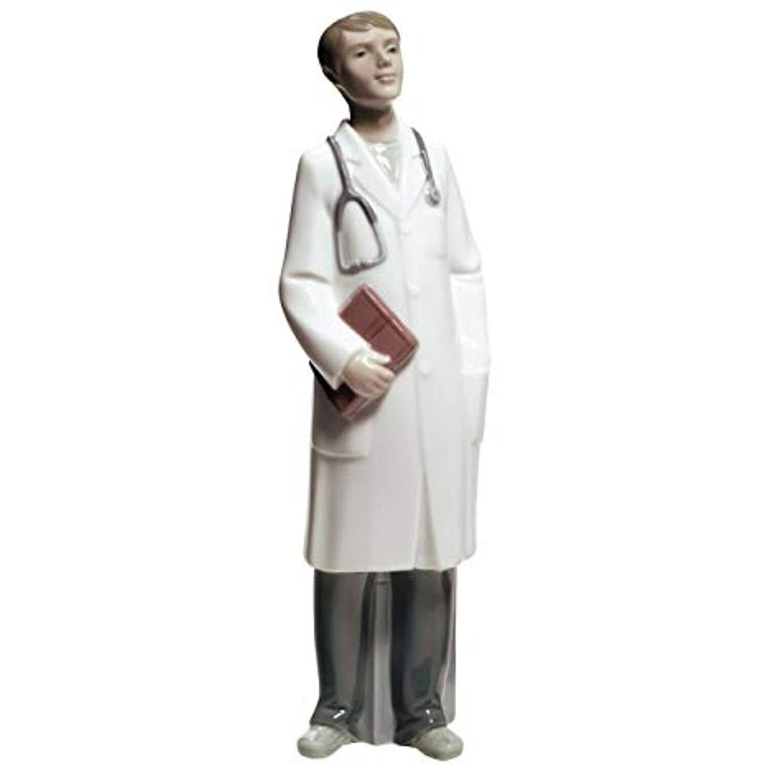 Lladró NAO Doctor Male Doctor Figurine Porcelain Sculpture - Ships Globally