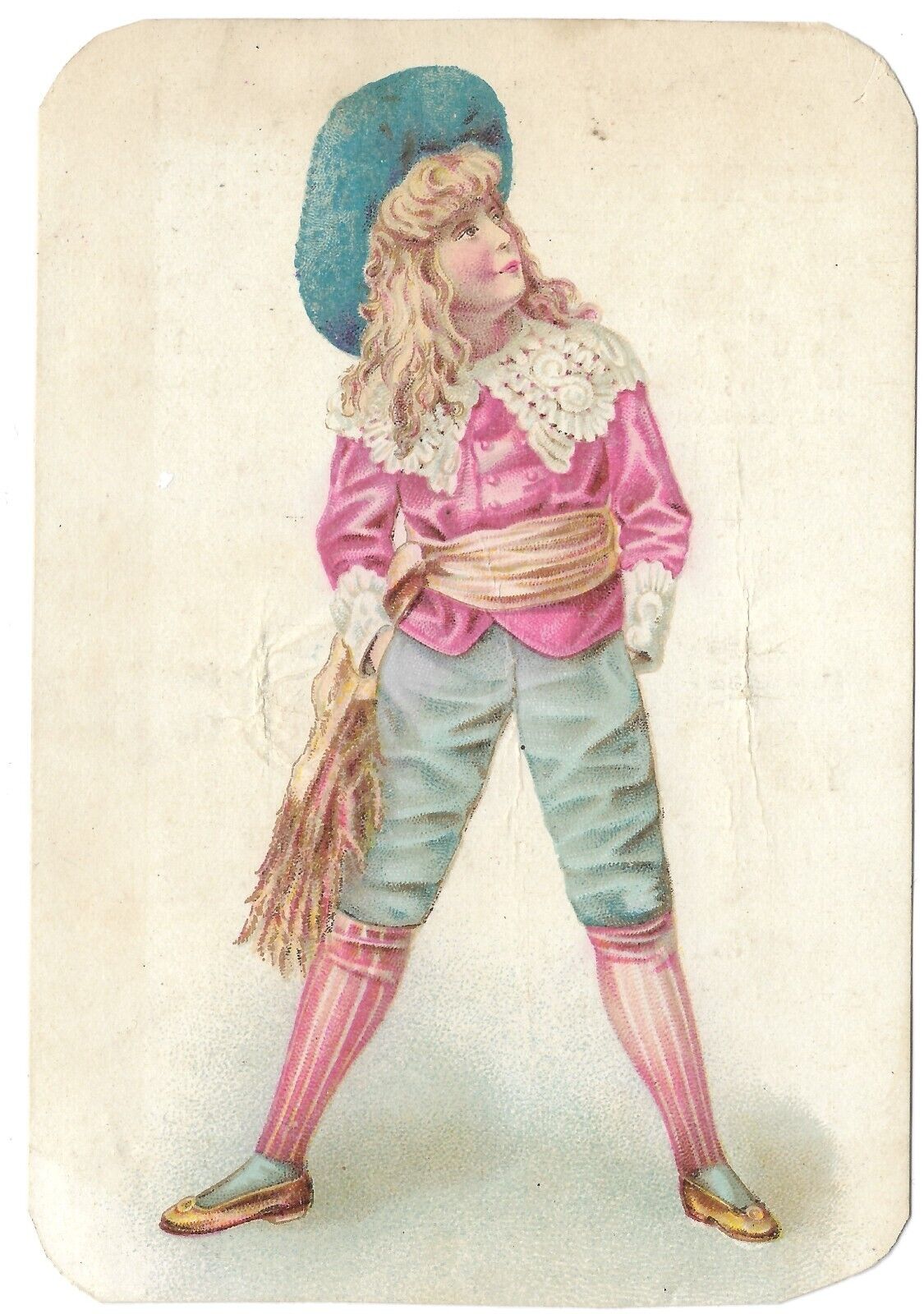 Golden Eagle Clothing Store Kansas City Victorian Advertising Card for Pink Vntg