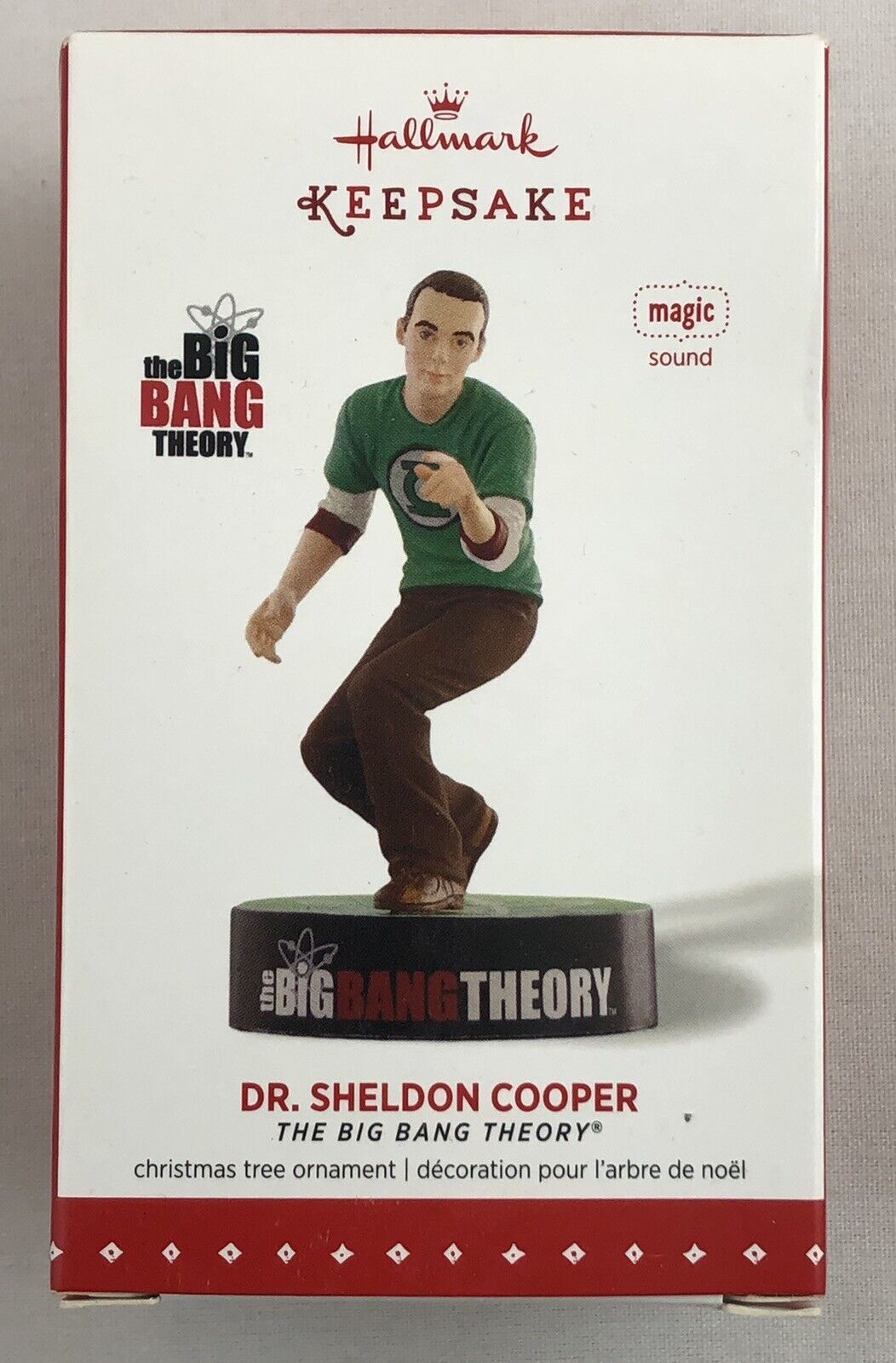 2015 Hallmark Keepsake Ornament Dr Sheldon Cooper The Big Bang Theory